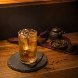 Hojicha glacé à la vanille
