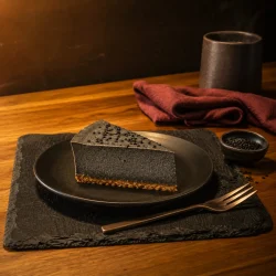 Cheesecake sésame noir ou yuzu